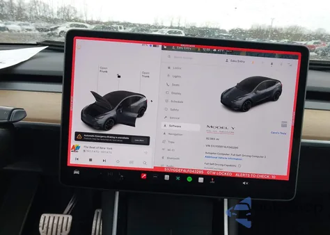 2020 Tesla Model Y Long Range Dual Motor All-Wheel Drive/Performance Dual Motor All-Wheel Drive from USA, damaged, VIN 5YJYGDEF4LF043295